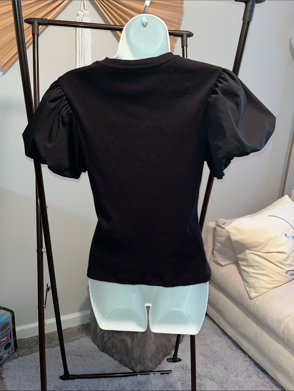 Truth Black Puff-Sleeve Crewneck Tee - Picture 4 of 4